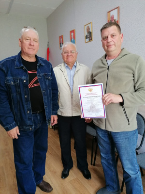 Вручение очередных наград нашим ветеранам