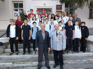 Встретились юнармейцы и ветераны 