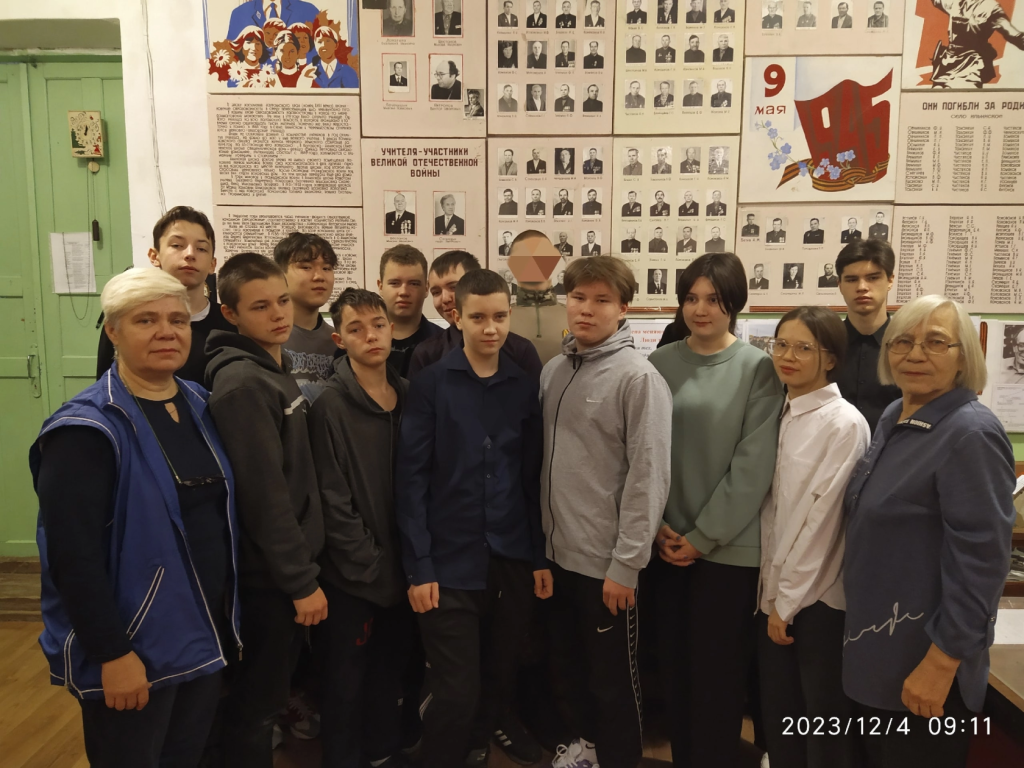 Учащиеся Ильинской школы встретились с участником специальной военной операции 